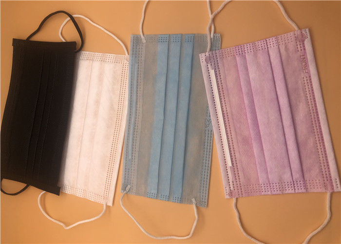 ماسک پزشکی چهره ضد آلودگی / تنفس 3 Ply Earloop ماسک صورت
