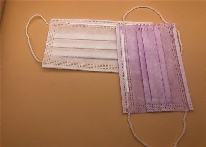 ماسک صورت یکبار مصرف بیمارستانی Earloop / پوست ماسک یکبار مصرف یکبار مصرف پوست