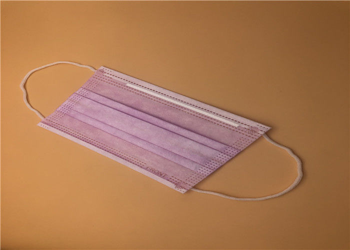 ماسک صورت سه پایه Earloop با رنگ آبی سه لایه غیر بافته شده با نوار بینی