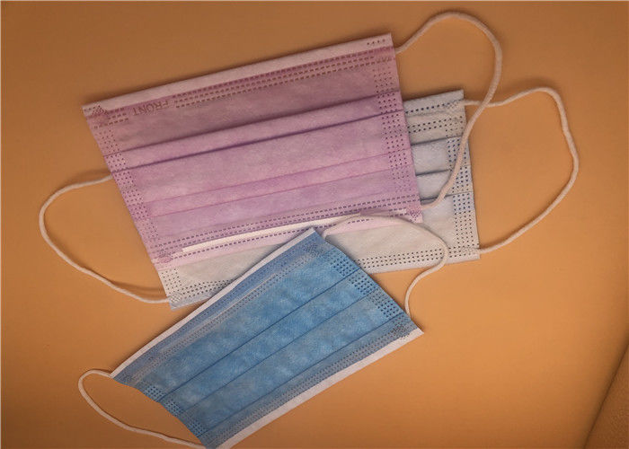 پوشش ضد عفونی کننده ماسک صورت ضد باکتری 3 Ply Surface