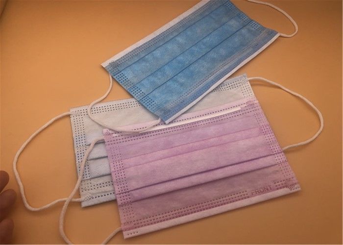پوشش ضد عفونی کننده ماسک صورت ضد باکتری 3 Ply Surface