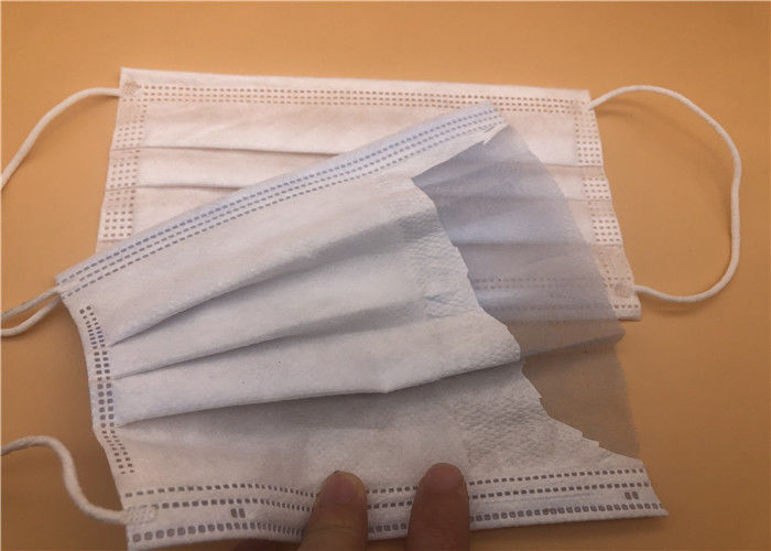 ماسک پزشکی یکبار مصرف بیمارستانی / ماسک صورت جراح هیپوآلرژنیک CE FDA