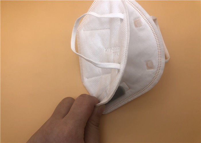 ماسک ضد آنفلوآنزای N95 ضد باکتری تنفس صورت یکبار مصرف 3 Ply FFP2